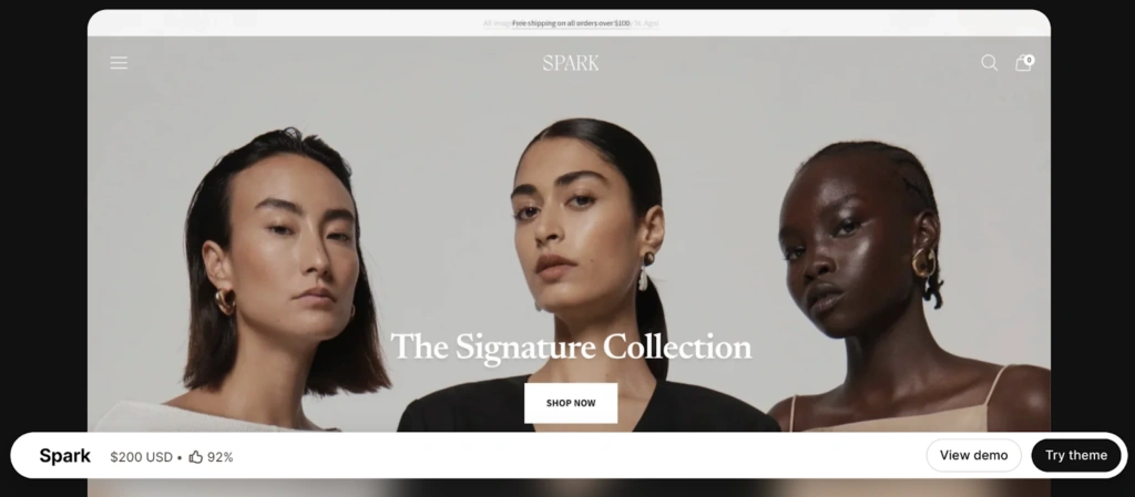 Spark shopify theme